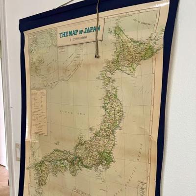 Wall map of Japan