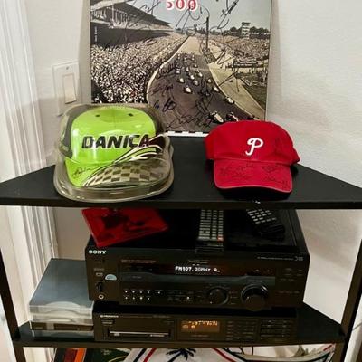 Signed Memorabilia by Danica Patrick, Phillies Baseball team and Indy 500 drivers