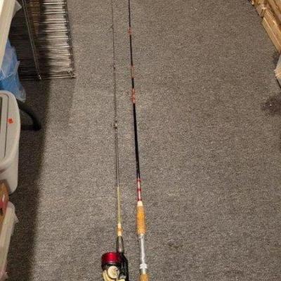 Vintage Fishing Poles and Reels