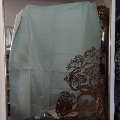 Vtg Asian Hollywood mirror 35 x 23