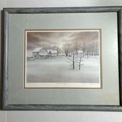 Limited Edition Signed John Morrow Winter Passage Painting .jpg