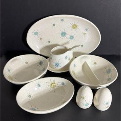Mid Century Discontinued Franciscan Starburst Serving Collection .jpg