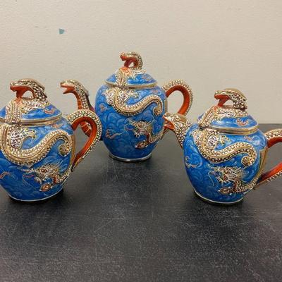 Manna Satsuma Dragon Teapot Set