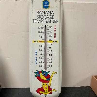 Large Vintage banana thermometer