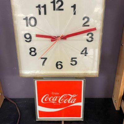 Lighted Coke Clock