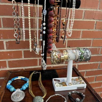 Costume and sterling silver jewelry.