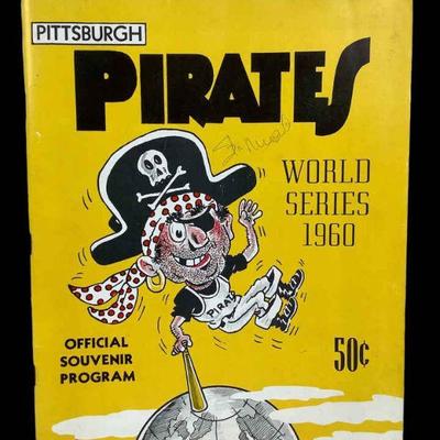 LIGR202 1960’s Pittsburgh Pirates World Series Official Program & Ticket Stub	1960's World Series official souvenir program...