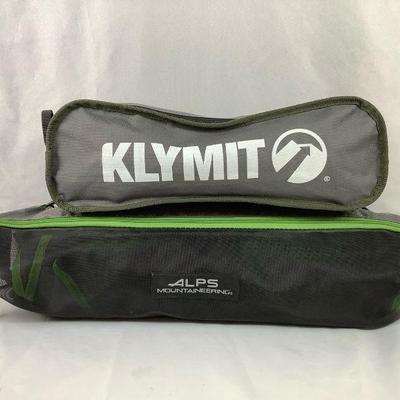 TEMA224 Camping Chairs	Grey/forest green KLYMIT folding camping chair, can hold up to 225lb.
