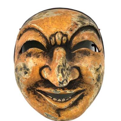 CT226 Antique Noh Mask	Japanese mask used in a military style dance related to the legends of Chuai, the 14th emperor of Japan.
