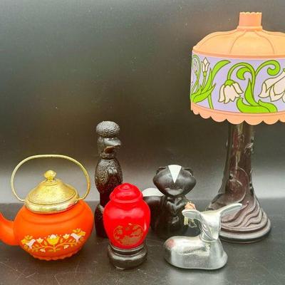 (6) Avon Bottles Feat. Tiffany Lamp
