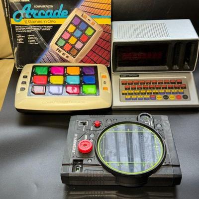 (3) Retro 80’s Electronic Toys
Includes:
Talking Computron