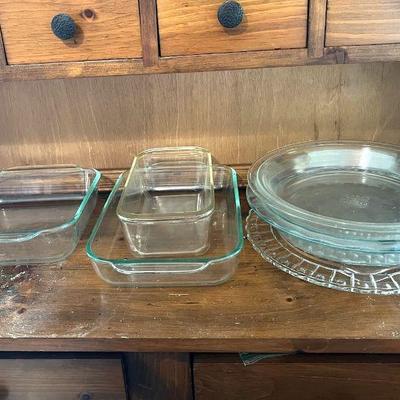(7) PYREX Bakeware FT Pie Plates & Casseroles

