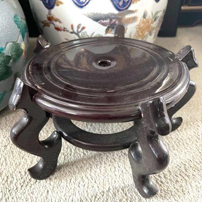 Asian Style Carved Plant Stand Planter Display Pedestal
