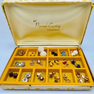 Jewelry Box full of Delicate Earrings
Fruit, fleur de lis, more