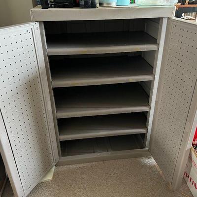 Sturdy 36” Outdoor Storage with Shelves and Doors
