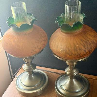 (2) Vintage Electric Cheyenne Oil Lamps
