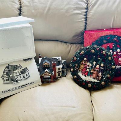 Vintage Christmas Decor in Original Boxes FT Lemax Village Collection
