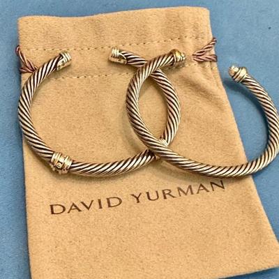 David Yurman diamond cable bracelets