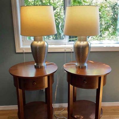End Tables with Matching Lamps 