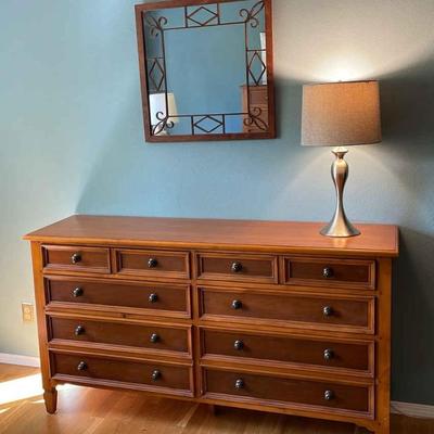 Nice Modern Wooden dresser and mirror