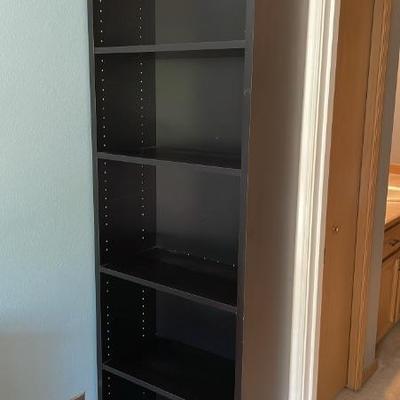 2 Black Bookcases