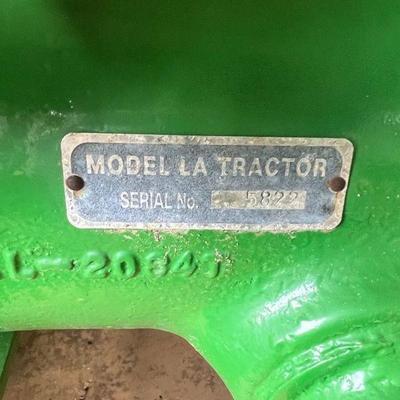 John Deere Model LA tractor 