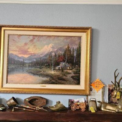 Kinkade and deer SOLD