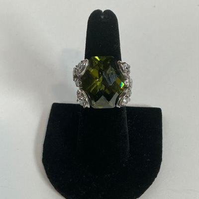 Green Stone Costume Ring