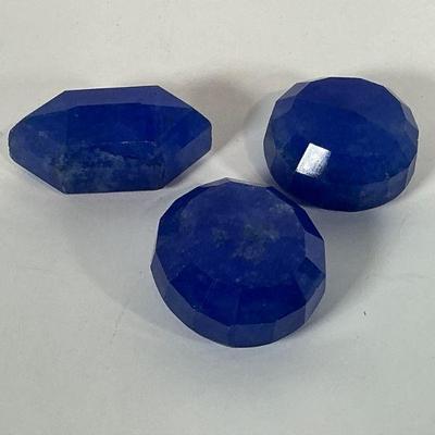 Blue Lapis Faceted Stone