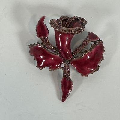 Vintage Laila Rowe Enamel Brooch