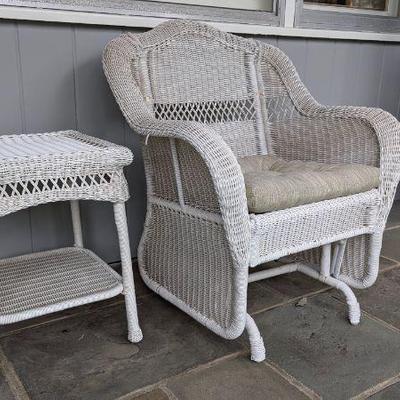 Vintage Wicker Glider