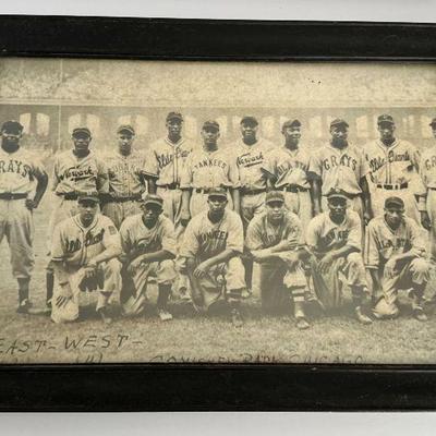 RARE 1939 Comiskey Park Negro League Baseball All Star Teams Photograph