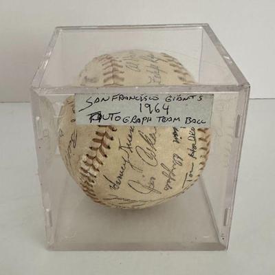 Vintage 1964 San Francisco Giants Team Signed Baseball