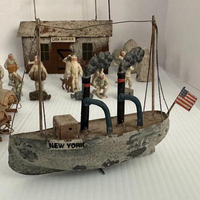 RARE 1930s Heyde Little America Admiral Richard Byrd Arctic Expedition Toy Set
