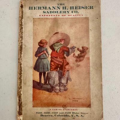 1908 Hermann Heiser Saddlery Co. Saddle and Holsters Catalog Book