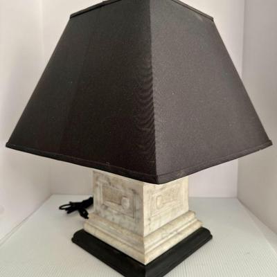 Antique Vintage Cigar Pipe Tobacco Lounge Smoking Club Marble Table Lamp