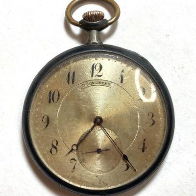 Longines Watch Co 900 Silver Pocket Watch