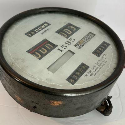 Antique Round Dial New Haven San Francisco Trolley Fare Meter
