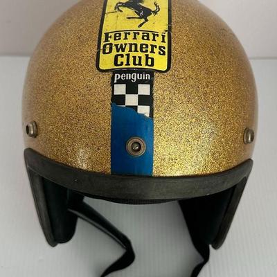 Vintage 1960s - 1970s Ferrari Owners Club Nomex Racing Drivers Suit and Helmet