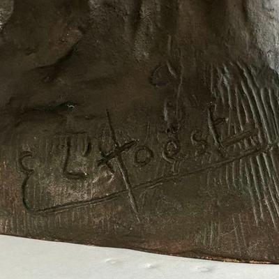 Antique LIFE SIZE E. L’Hoest Paris Bronze WWI Marshal Ferdinand Foch
