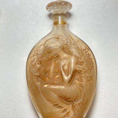 R. LALIQUE "Flausa" perfume bottle for Roger et Gallet, circa 1914