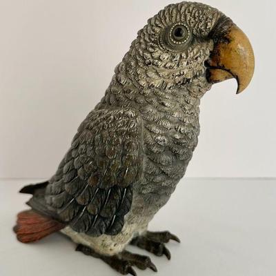 LARGE Franz Bergmann Austrian Cold Painted Bronze Parrot