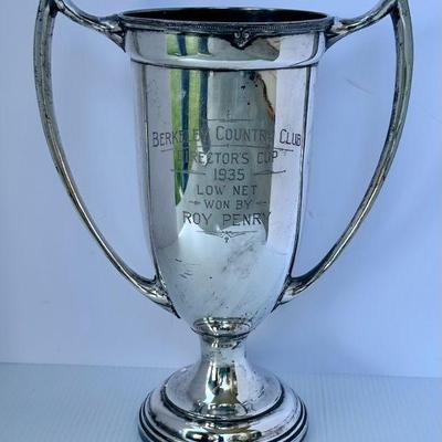 Antique 1935 Silverplate Berkeley Country Club Directors Cup Golf Trophy