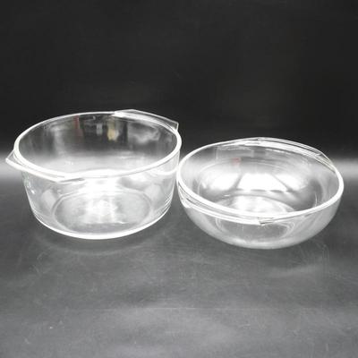 Pyrex Clear Glass Cookware (Lot of 2)