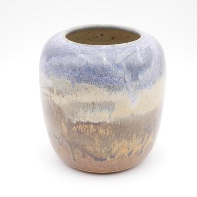 Artist Signed Glazed Pottery Vase