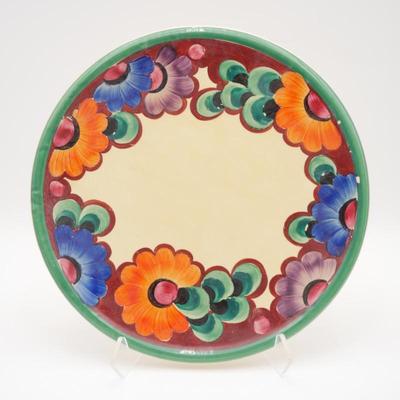 Colorful Hand Painted Ceramic Plate