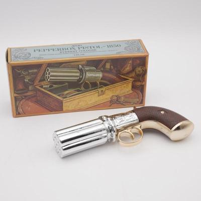Avon Pepperbox Pistol 1850 Decanter w/Everest Cologne