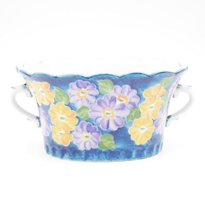 Andrea by Sadek Floral Ceramic Planter