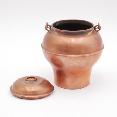 Vintage Swedish Copper Lidded Container w/ Handle