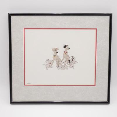 Walt Disney 101 Dalmatians Framed Serigraph